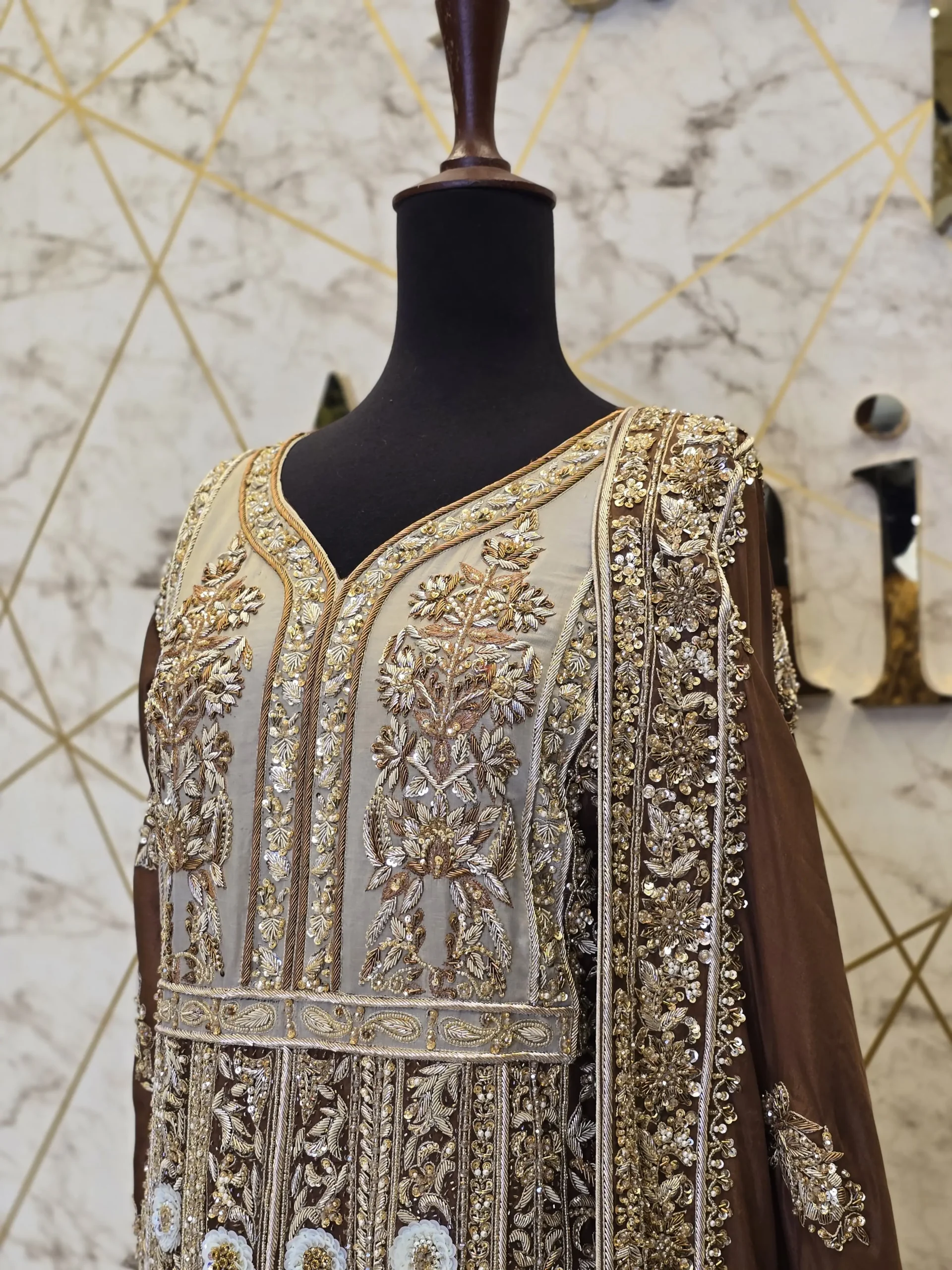 Chandi Tissue Shirt with Medium Silk Dupatta