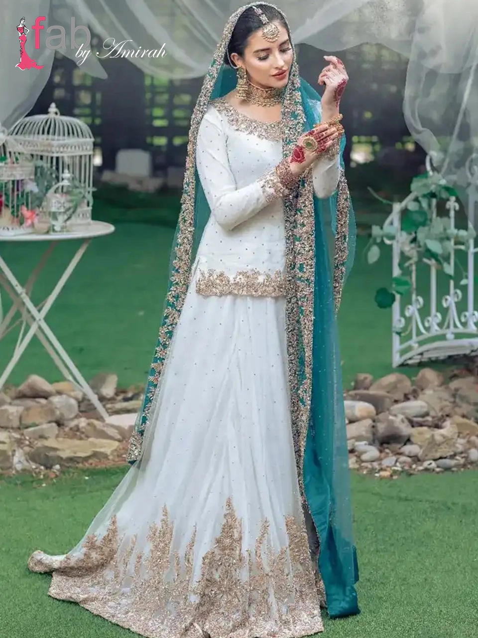 Elegant White Dress for Nikaah