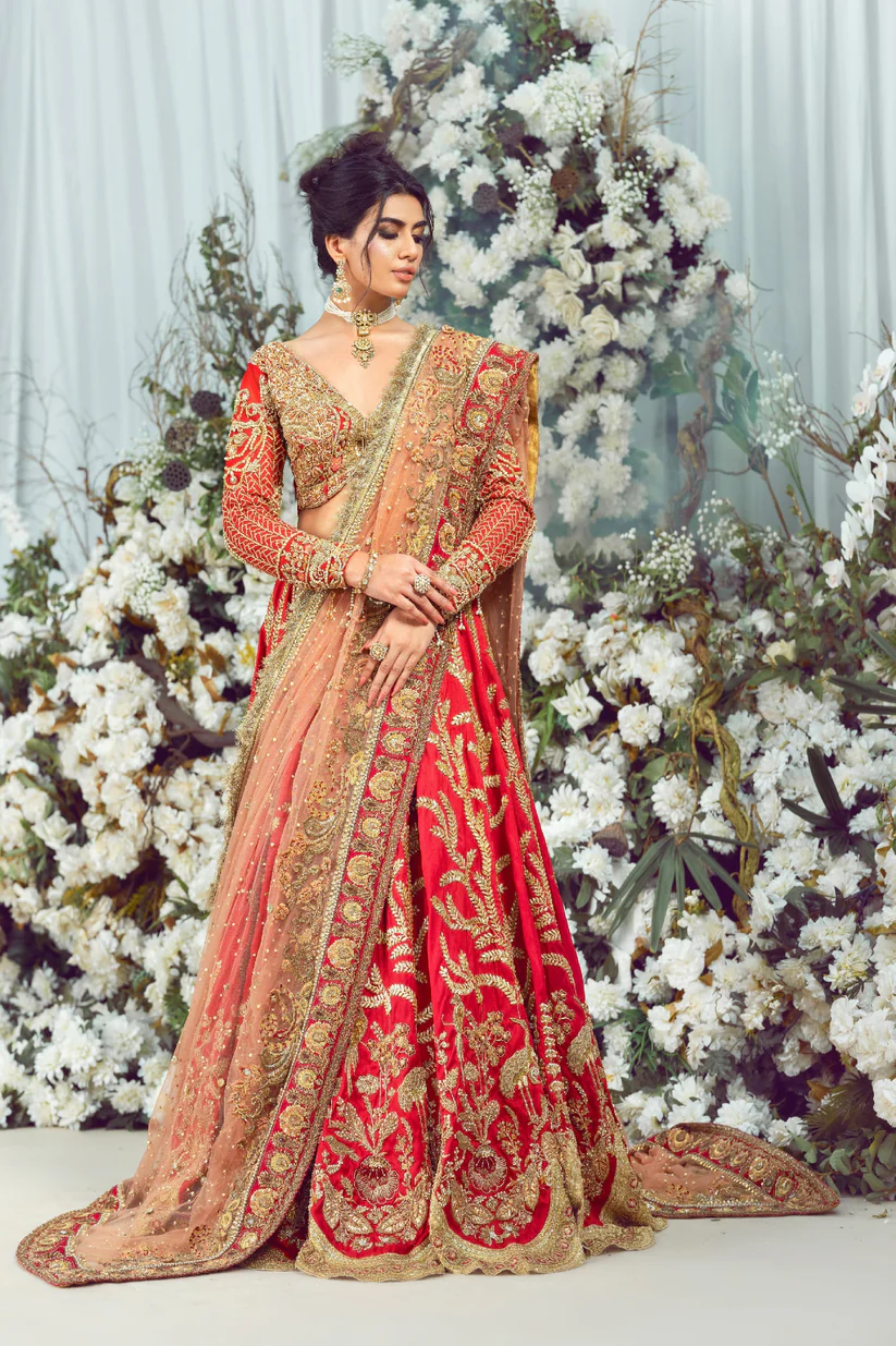 The Scarlet Paisley Lehenga Set
