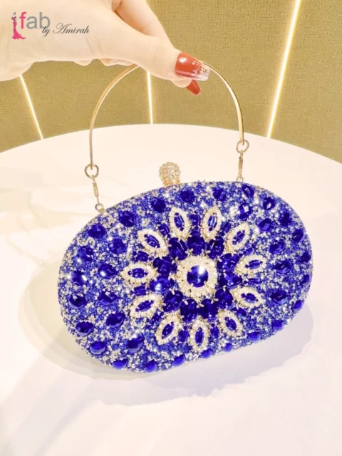 Glam Diamond Clutch Bag
