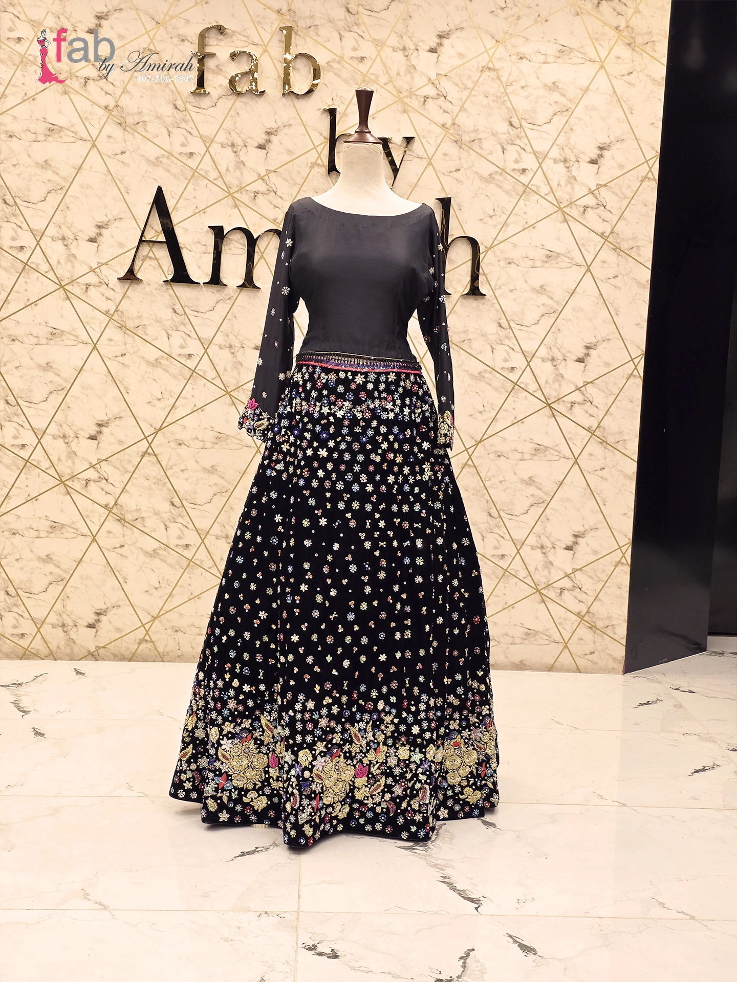 Velvet Bridal Lehenga Velvet Bridal Lehenga