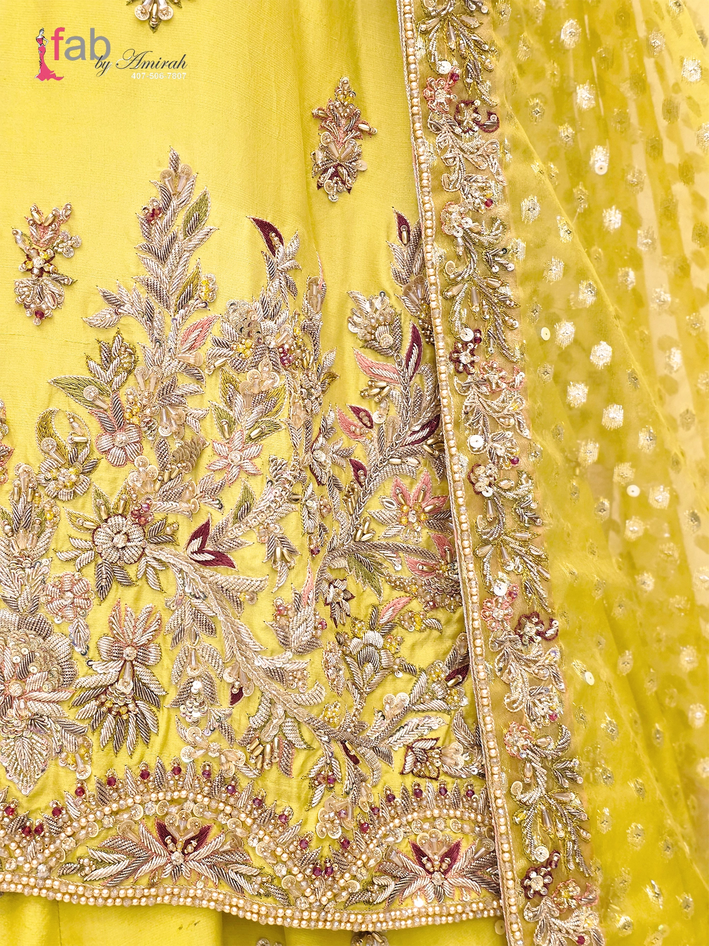 Dress 43 - 5 (convert.io) Embroidered Yellow Bridal Sharara – Mehndi & Wedding