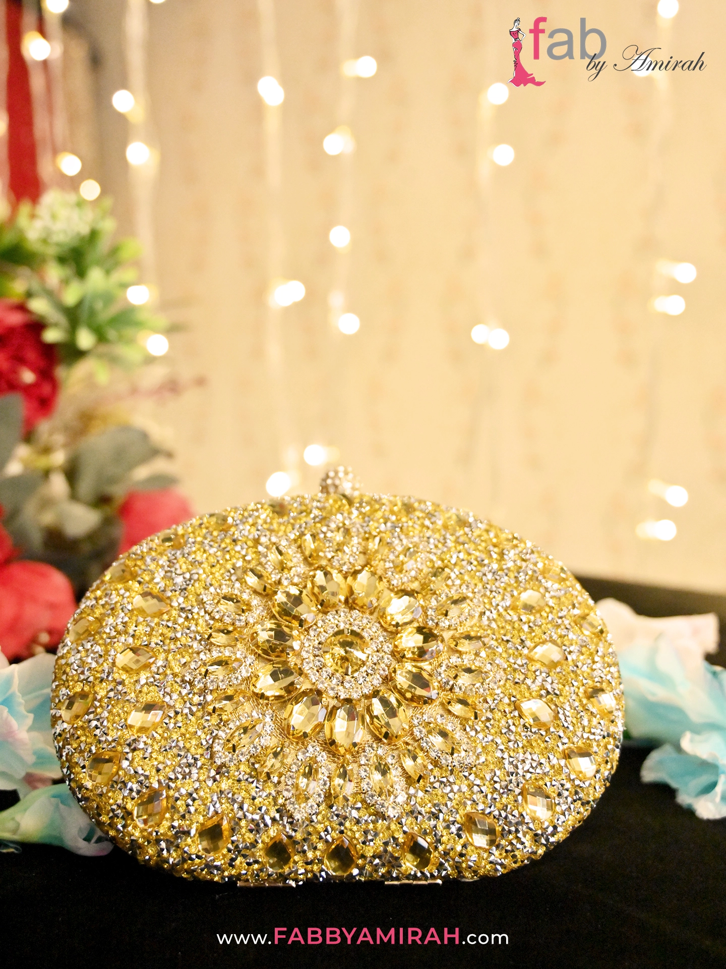 Gold Bridal Clutch Bag