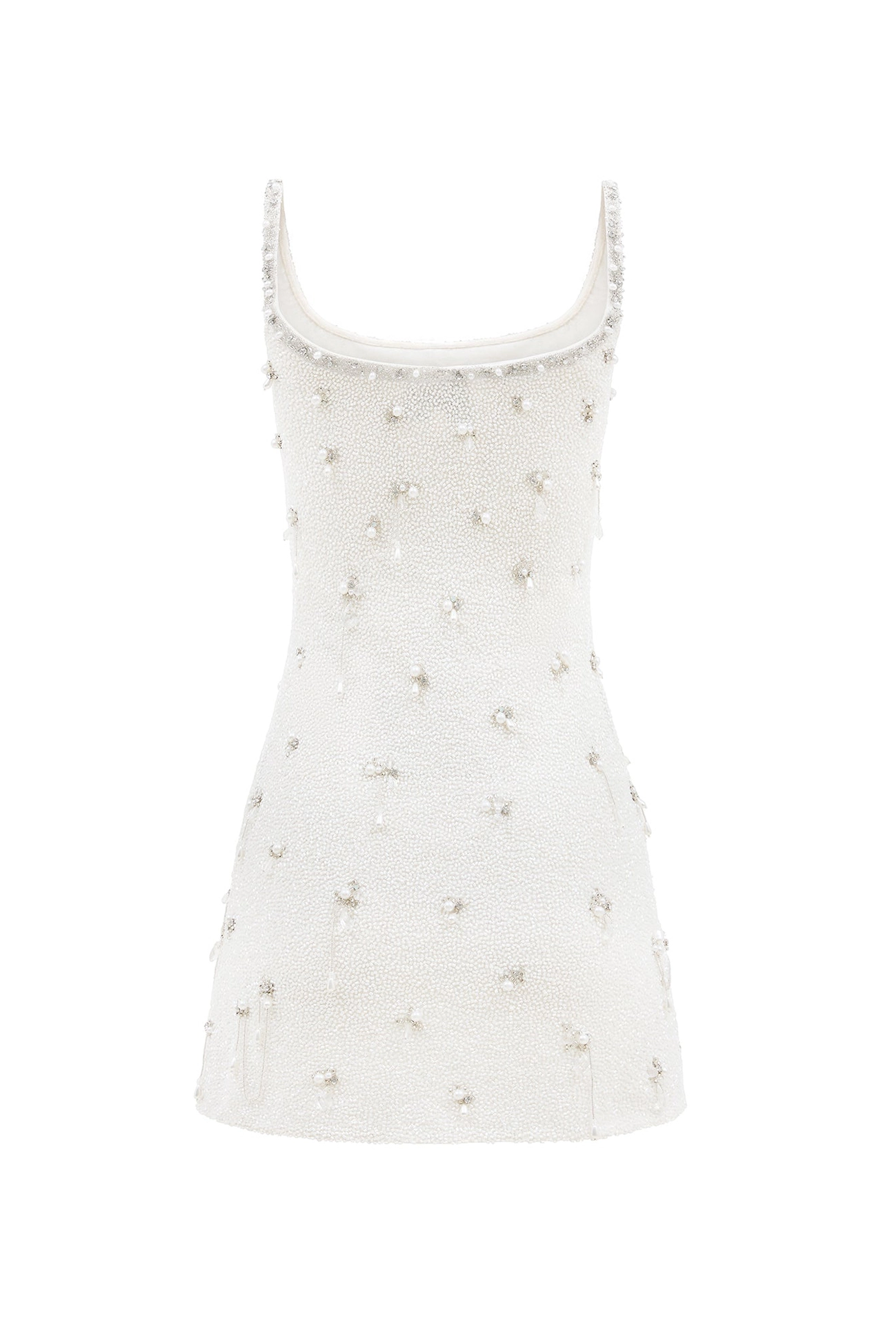 Stunning Ivory White Sparkly Cocktail Dress