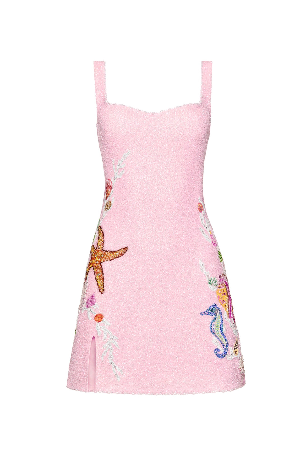 Stunning Rose Pink Cocktail Dress with Split