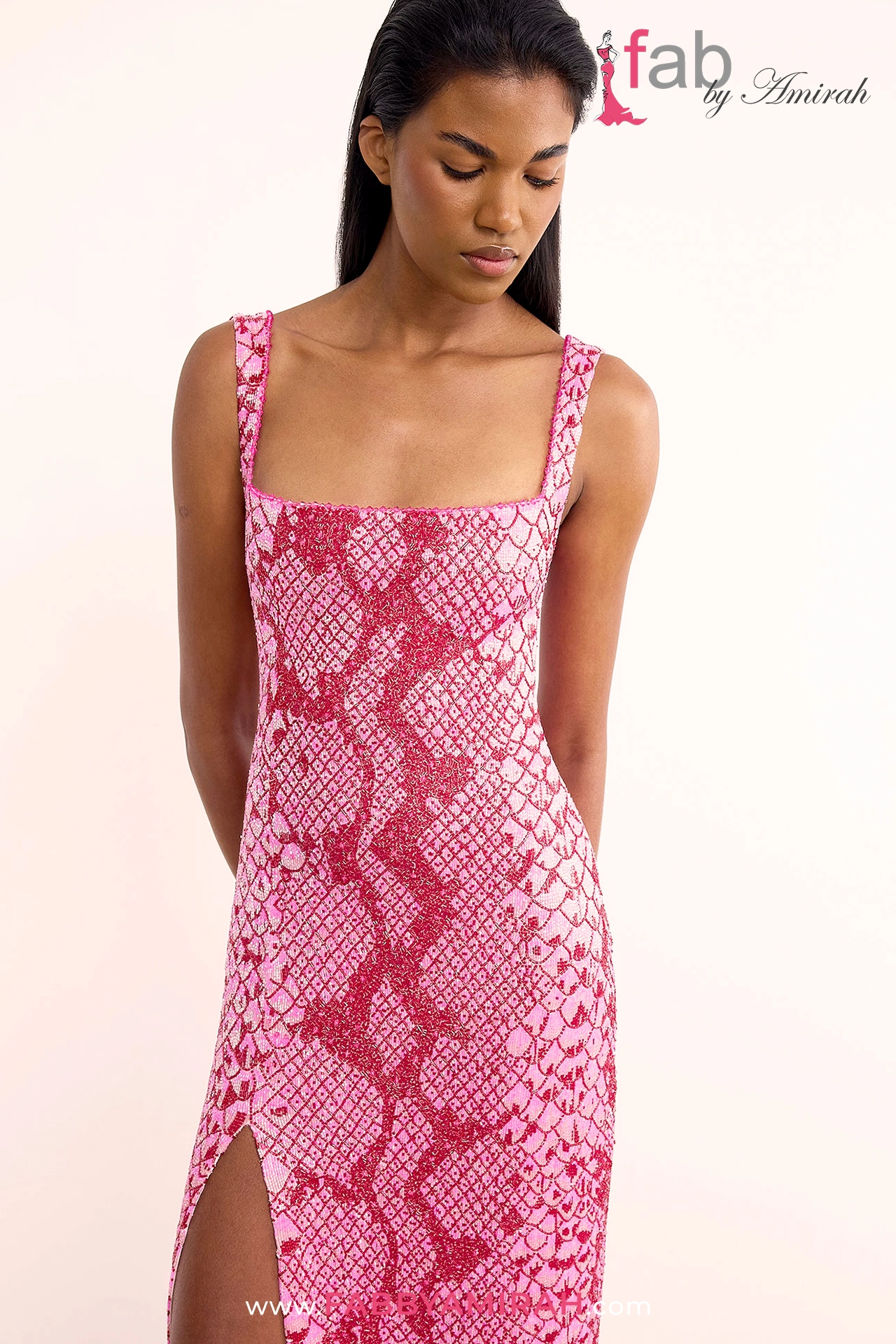 2026 Breathtaking Pink Western Fusion Formal Dress