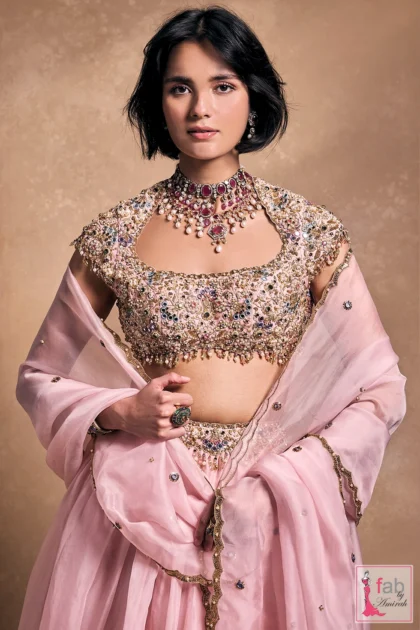 FAB By AMIRAH 11 Medium shot highlighting neckline cut and detailed embroidery work